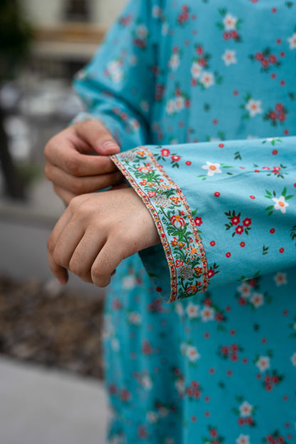 Sky Blue Bloom | Co-Ord Set